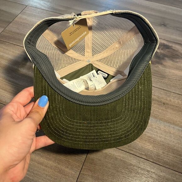 Patagonia Green Corduroy Athletic Casual SnapBack Hat - Picture 4 of 6